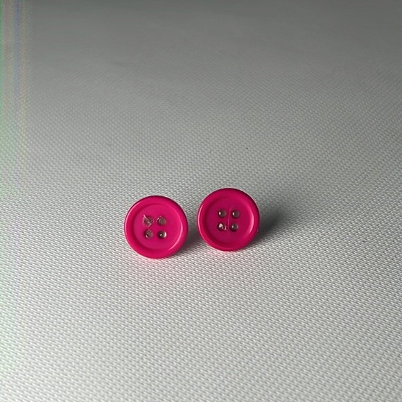 Button Earrings - 5/8” - Picture 1 of 3